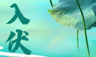 入伏是哪一天开始2022 入伏是哪一天开始2022